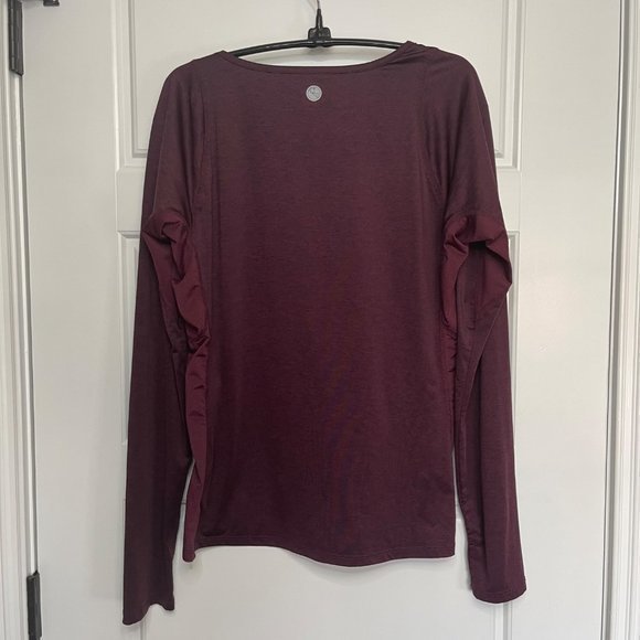 Threads 4 Thought Women's Maroon ReActive Long Sleeve Athletic Shirt Size Medium - Picture 2 of 9